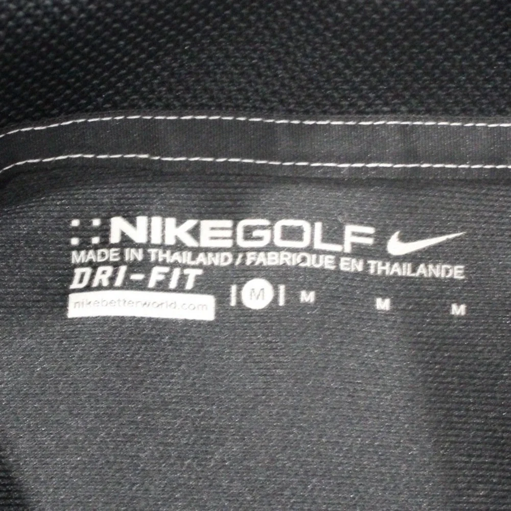 Nike Golf‎ Dri Fit Black Polo Shirt Jack Daniels Men's Medium